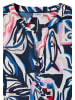 Cecil Kurzarm Bluse mit Multicolor Print in Blau