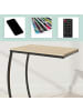 relaxdays Beistelltisch in Holzoptik/ Schwarz - (B)47,5 x (H)58,5 x (T)25 cm