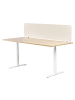 Beliani Schreibtischtrennwand ZIGGY in Beige - (W) 160 x (H) 40 x (L) 2 cm