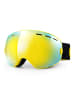 YEAZ XTRM-SUMMIT ski- snowboardbrille mit rahmen gelb verspiegelt in gelb
