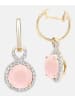 Diamant L'éternel Creolen aus 375 Gelbgold mit Diamant mit Opal
