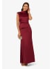 Adrianna Papell Langes Abendkleid Satin Crepe Dress in Crimson Haze