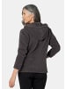 GOLDNER Kurzgröße:  Flausch-Freizeitjacke in Blousonform in anthrazit / silber