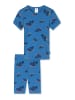 Schiesser Pyjama Natural Love Organic Cotton in Blau