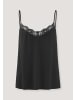 Hessnatur Spaghetti-Top in schwarz