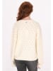 DreiMaster Damen Pullover in Wollweiss Melange