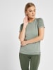 Hummel T-Shirt Raglanärmel Hmlci Damen in THYME MELANGE
