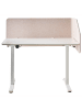 Beliani Schreibtischtrennwand FOLDY in Beige/Weiß - (W) 120 x (H) 50 x (L) 1 cm