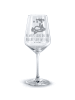 Mr. & Mrs. Panda Weinkelch Fuchs Sterne mit Spruch in Transparent