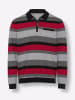 Sieh an! Sweatshirt in schwarz-rot-geringelt