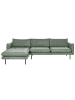 Beliani Ecksofa VINTERBRO in Grün/Schwarz - (W) 279 x (H) 86 x (L) 162 cm
