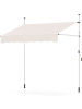 COSTWAY Klemmmarkise 200 cm ohne Bohren in Beige