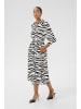 Kaffe Kleid KAemine Regular fit in Chalk/Black Animal