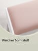 VASAGLE Schminktisch Kailyn in Weiß-Rosa - (B)45 x (H)49.5 x (T)28.6 cm