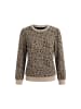 faina Women Plus Size Longsleeve in Khaki Leopard