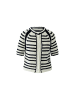 Oui Strickjacke in Häkeloptik in White Blue