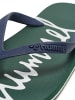 Hummel Hummel Flipflop Flip Flop Erwachsene Leichte Design in JUNGLE GREEN/BLACK IRIS