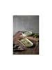 Studio Round Servierplatte North in Matte white/Shiny moss