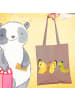 Mr. & Mrs. Panda Tasche Raupe Schmetterling ohne Spruch in Braun Pastell