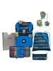 DerDieDas ErgoFlex Tiny Superflash Schulranzen-Set 6-teilig in Blue Robot