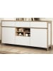 Furn.Design Sideboard weiß und Eiche, Kommode skandinavisch 164 cm mit Soft-Close