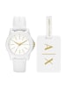 Armani Exchange Armbanduhr The White Silikon in weiss