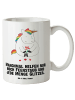 Mr. & Mrs. Panda Pott Einhorn Traurig mit Spruch in Weiß