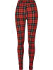 Urban Classics Leggings in redcheck
