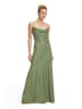 Vera Mont Abendkleid mit Wasserfallausschnitt in Autumn Green
