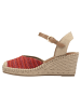 Tamaris Espadrill in RED COMB