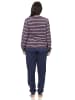 NORMANN Frottee Pyjama langarm Schlafanzug Bündchen Streifen - 50152 in marine