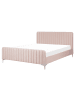 Beliani Doppelbett LUNAN in Rosa - (W) 166 x (H) 101 x (L) 215 cm