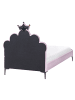 Beliani Kinderbett RUBIAN in Violett/Schwarz - (W) 103 x (H) 115 x (L) 209 cm