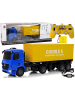 Wisam Großer ferngesteuerter LKW Mercedes Arocs Blau 1:20 Container 58 cm lang