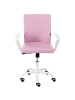 Beliani Bürostuhl MODRA in Rosa/Weiß - (W) 52 x (H) 91 x (L) 52 cm