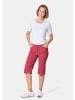 GOLDNER Bermuda mit sportivem Streifen-Design in rot