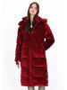 myMo at night Women Coat in burgundy