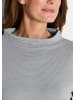 GOLDNER Kurzgröße:  Langarm Ottoman-Design, Turtleneck in grau