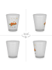 Mr. & Mrs. Panda Schnapsglas Fuchs Sterne ohne Spruch in Transparent