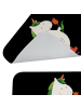 Mr. & Mrs. Panda Badematte Einhorn Gärtner ohne Spruch in Schwarz