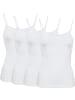 Erwin Müller Baumwolle, Single-Jersey Unterhemd 4er-Pack in weiß