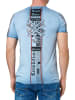 Rusty Neal Biker T-Shirt Front & Back Printed in Blau