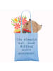 Mr. & Mrs. Panda Shopping Bag Spruch Mobbing bewältigen mit Spruch in Sky Blue