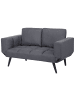 Beliani 2-Sitzer Sofa BREKKE in Grau/Schwarz - (W) 158 x (H) 88 x (L) 75 cm