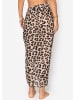SASSYCLASSY Pareo mit Leo-Print in Beige
