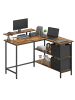 VASAGLE Eckcomputertisch Barnet in Braun - (B)115 x (H)90 x (T)105 cm