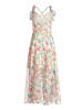 Vera Mont Abendkleid mit Volant in Yellow/Green