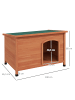 Pawhut Hundehütte 100L x 65,5B x 68H cm