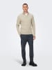 Only&Sons Freizeit Pullover ONSPHIL Polo Strick Sweater in Beige-2