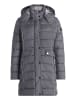Betty Barclay Steppjacke mit abnehmbarer Kapuze in Dunkelgrau
